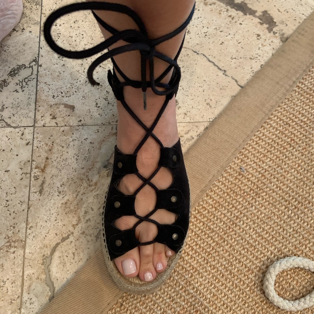 Soludos Lace Up Espadrille Up Sandals